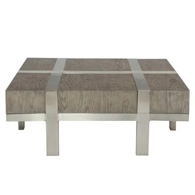 Bernhardt Leigh Coffee Table In Rustic Gray