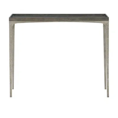 Bernhardt Linea 36" Console Table In Cerused Charcoal