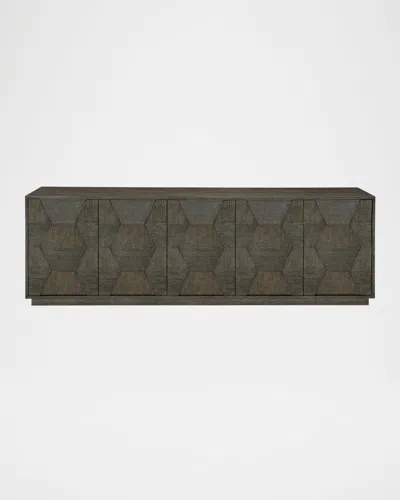 Bernhardt Linea 5-door Entertainment Console In Gray