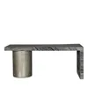 Bernhardt Linea Desk In Aluminum/stone