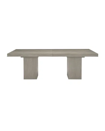 Bernhardt Linea Double Pedestal Dining Table In Gray