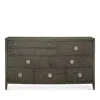 Bernhardt Linea 8-drawer Dresser In Cerused Charcoal Finish