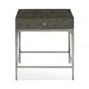 Bernhardt Linea Textured Finish End Table In Cerused Charcoal