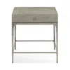 Bernhardt Linea Textured Finish End Table In Cerused Greige