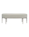 BERNHARDT LINEA METAL & UPHOLSTERED BENCH