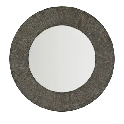 Bernhardt T Linea Round Mirror In Grey