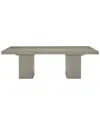 Bernhardt Linea Double Pedestal Dining Table In Gray