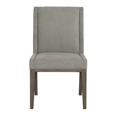 Bernhardt Linea Side Chair In Cerused Charcoal