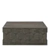 Bernhardt Leeward Square Outdoor Cocktail Table In Cerused Charcoal Finish
