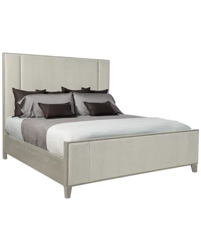 Bernhardt Linea Upholstered Panel Bed In White