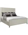 Bernhardt Linea Upholstered Panel Bed In White
