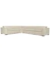 Bernhardt Lioni Power Motion Left Arm Loveseat In Brown