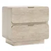 Bernhardt Loft Antibes Small 2 Drawer Nightstand In Cream