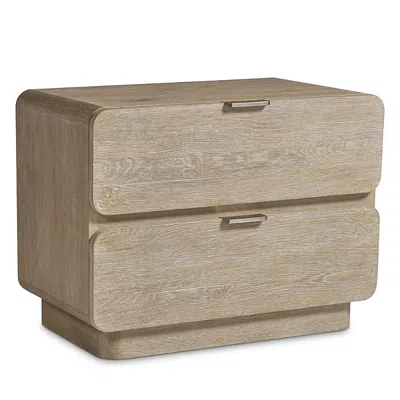 Bernhardt Loft Antibes Two Drawer Nightstand In Oak