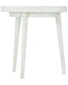 Bernhardt Loft Booker Round End Table In White