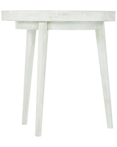 Bernhardt Loft Booker Round End Table In White