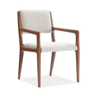 Bernhardt Loft Brasea Arm Chair In White