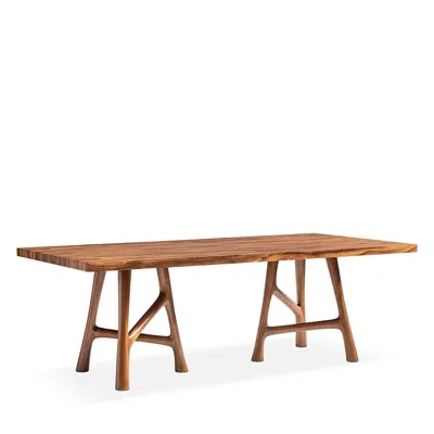 Bernhardt Loft Brasea Rectangle Dining Table In Brown