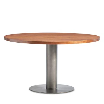 Bernhardt Loft Brasea Round Dining Table In Brown