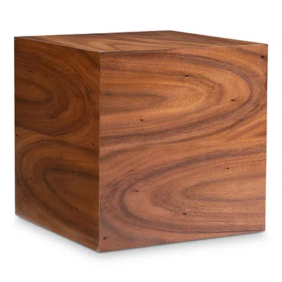 Bernhardt Loft Brasea Square Side Table In Brown