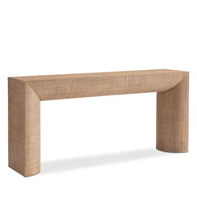 Bernhardt Loft Brasea Woven Console Table In Neutral