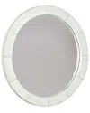 Bernhardt Loft Piper Round Mirror In White