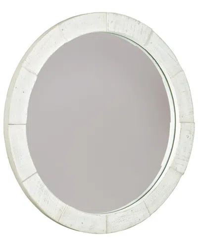 Bernhardt Loft Piper Round Mirror In White