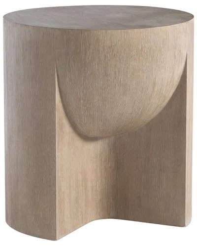 Bernhardt Loggia 22 Round Side Table In Brown