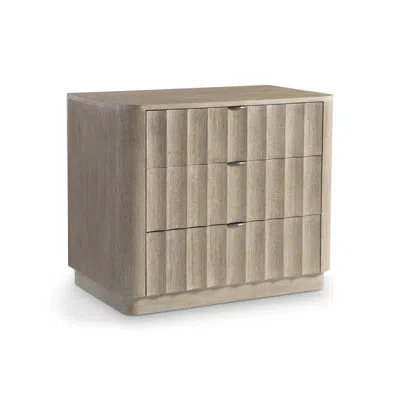 Bernhardt Loggia 3-drawer Nightstand In Neutral