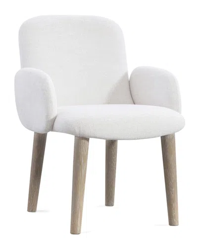 Bernhardt Loggia Arm Chair In White
