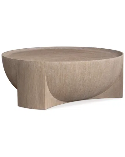 Bernhardt Loggia Round Cocktail Table In Brown