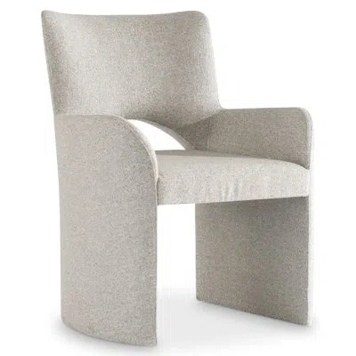 Bernhardt Loggia Shelter Back Arm Chair In Beige
