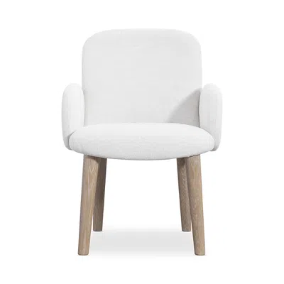 Bernhardt Loggia White Arm Chair