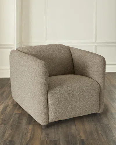 Bernhardt Luc Boucle Power-motion Chair In Brown
