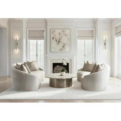 Bernhardt Lumen Sofa In Marled Grey 1032-021
