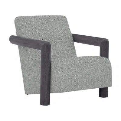 Bernhardt Mara Patio Chair With Cushions In Light Grey,dark Grey Linen 6032-110,flint Gray