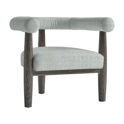 Bernhardt Marin Patio Chair With Cushions In Gray