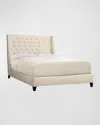 Bernhardt Maxime King Tufted Bed In Off White