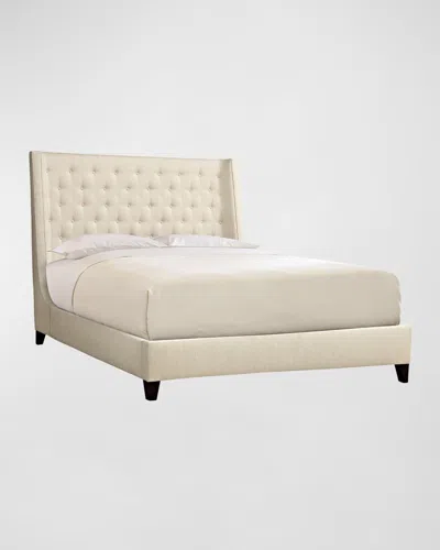 Bernhardt Maxime King Tufted Bed In Off White