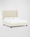 Bernhardt Maxime King Tufted Bed In White/cream