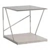 Bernhardt Maymon Side Table In Silver