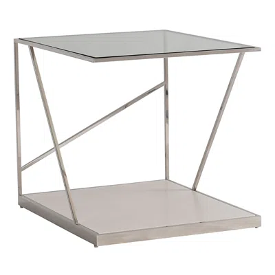 Bernhardt Maymon Side Table In Silver
