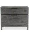 Bernhardt Menton 2-drawer Nightstand In Gray