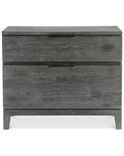 Bernhardt Menton 2-drawer Nightstand In Gray