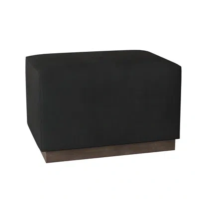 Bernhardt Merino 28" Rectangle Cocktail Ottoman In Akiko Graphite Performance 5534-011,aged Gray