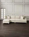 Bernhardt Mila 3-piece Left Chaise Sectional In White