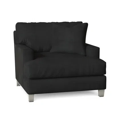 Bernhardt Mila 38" Wide Armchair In Antique White,akiko Graphite Performance 5534-011
