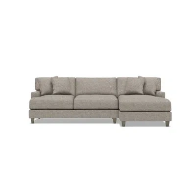 Bernhardt Mila Fabric Sectional In Beige Polyester