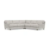 Bernhardt Mila Fabric Sectional In Light Gray Polyester