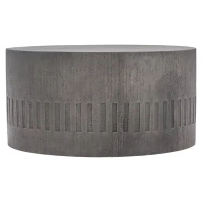 Bernhardt Miramar Exteriors Round Coffee Table In Dark Charcoal